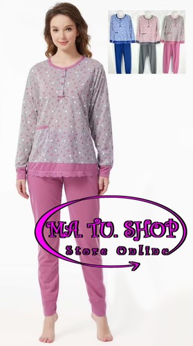 Pigiama lungo donna - pigiama, cotone