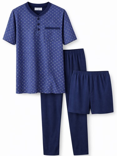 Pigiama uomo cotone pezzi - pigiama,