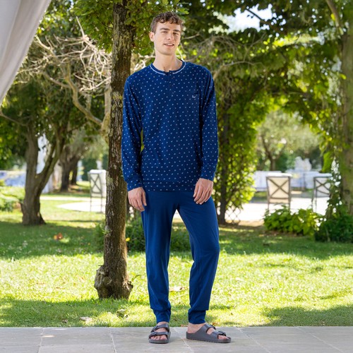 Pigiama uomo maglia fantasia - a,